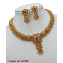 Padmawati Bangles Pota Stone Copper Necklace Set