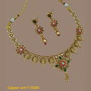 Pota Stone Gold Plated Choker Necklace Set - 10311303