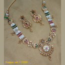 Padmawati Bangles Gold Plated Pota Stone Necklace Set