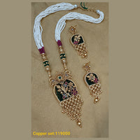 Padmawati Bangles Gold Plated Pota Stone Necklace Set