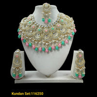 Padmavati Bangles Gold Plated Crystal Stone Choker Necklace Set