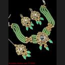 Padmawati Bangles 2 Tone Plated Kundan Choker Necklace Set