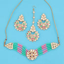 Neetu Art Gold Plated Kundan Choker Necklace Set