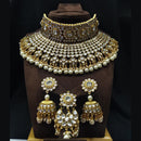 Manisha Jewellery Kundan Stone Gold Plated Necklace Set
