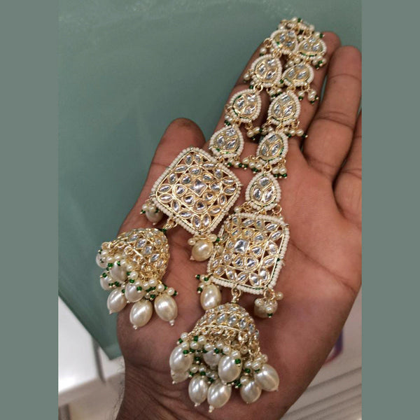 Manisha Jewellery Gold Plated Kundan Stone Dangler Earrings