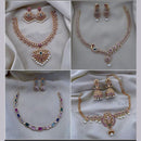 F S Collection Gold Plated Necklace Combo Set