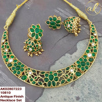 Sai Fashion Gold Plated Kundan Choker Necklace Set