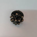 Bhavi Jewels Oxidized Plated Adjustable Finger Ring