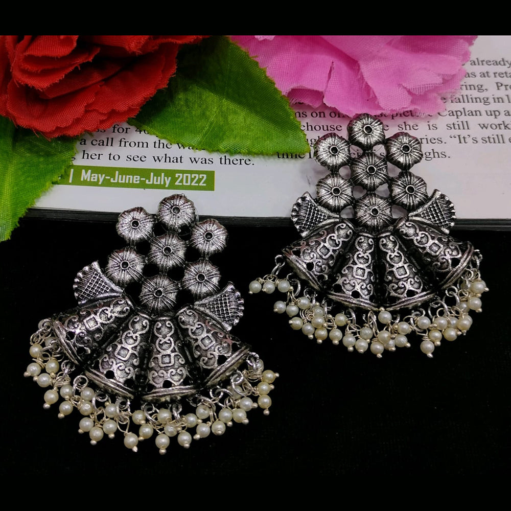 Blythediva Pack Of 3 Oxidized Plated Dangler Earrings