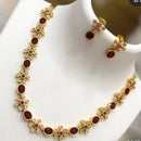 India Art Gold Plated Austrian Stone Necklace Set