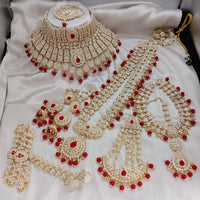 India Art Gold Plated Kundan Bridal Set