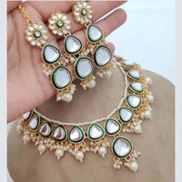 India Art Gold Plated Kundan Necklace Set