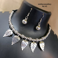Pooja Bangles Navratri Special Oxidised Necklace Set