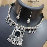Pooja Bangles Navratri Special Oxidised Necklace Set