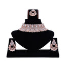 Pooja Bangles Austrian Stone Necklace Set With Maangtikka