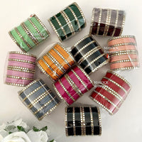 Pooja Bangles Pack of 11 Velvet Bangles Set