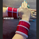 Pooja Bangles Gold Plated Acrylic Bangles Set