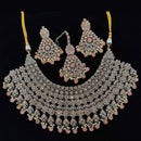 Pooja Bangles Gold Plated Kundan Stone And Beads Necklace Set