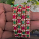 Pooja Bangles Kundan Stone Bangles Set
