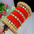 Pooja Bangles Thread & Kundan Bangles Set