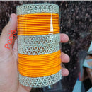 Pooja Bangles Silver Plated Thread Bangles Set