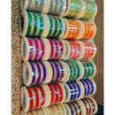 Pooja Bangles Gold Plated Thread Bangles Set