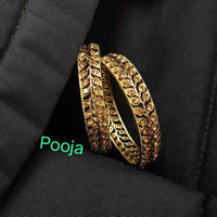Pooja Bangles Gold Plated Bangle Set