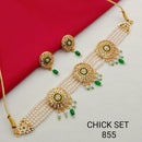 Pooja Bangles Gold Plated Choker Necklace Set
