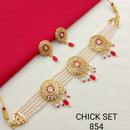 Pooja Bangles Gold Plated Choker Necklace Set