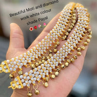 Pooja Bangles Gold Plated Austrian Stone Payal