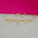 Pooja Bangles Gold Plated Choker Necklace Set