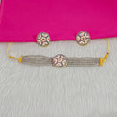 Pooja Bangles Gold Plated Meenakari & Beads Choker Necklace Set
