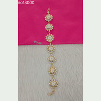 Pooja Bangles Gold Plated Kundan Stone Sheeshphool