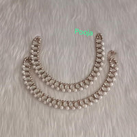 Pooja Bangles Silver Plated Crystal Payal