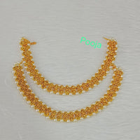 Pooja Bangles Gold Plated Crystal Payal