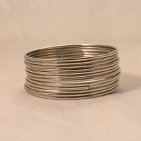 Pooja Bangles Silver Plated Bangles Set