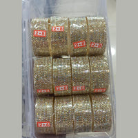 Pooja Bangles Gold Plated Austrain Stone Bangles Set