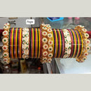 Pooja Bangles Gold Plated Acrylic Bangles Set
