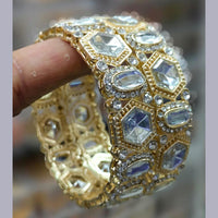 Pooja Bangles Gold Plated Crystal Stone Bangles Set
