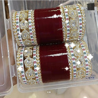 Pooja Bangles Gold  Plated Bangle Set