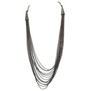 Jeweljunk Oxidised Multi Chain Statement Necklace - 1102542