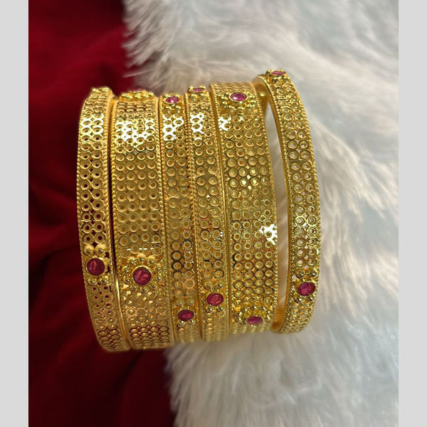 Pari Art Jewellery Forming Gold Bangles Set 6 Piece