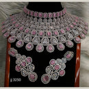 Jain Jewellers American Diamond Necklace Set - 11061598