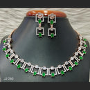 Jain Jewellers American Diamond Necklace Set - 11061772