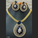 Jain Jewellers American Diamond Necklace Set - 11061774