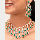 Jain Jewellers American Diamond Jewellery Necklace Set - 11061895