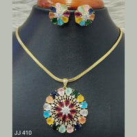 Jain Jewellers American Diamond Necklace Set - 11062022