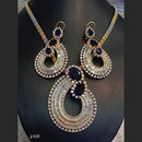 Gold Plated American Diamond Necklace Set - 11062142