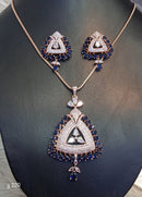 Jain Jewellers American Diamond Pendant Set - 11062321
