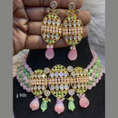 Jain Jewellers American Diamond Necklace Set - 11062429